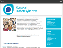 Tablet Screenshot of kouvolandiabetesyhdistys.fi